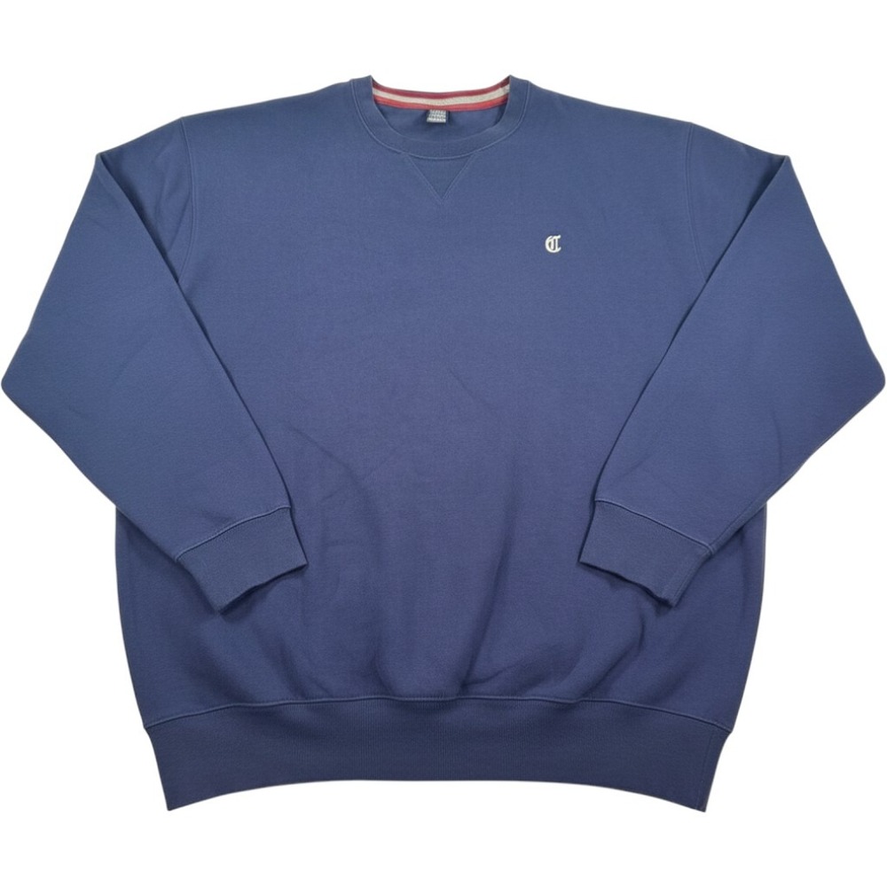Daniel Cremieux Collection Mens XL Navy Blue Crewneck Sweatshirt Embroidered